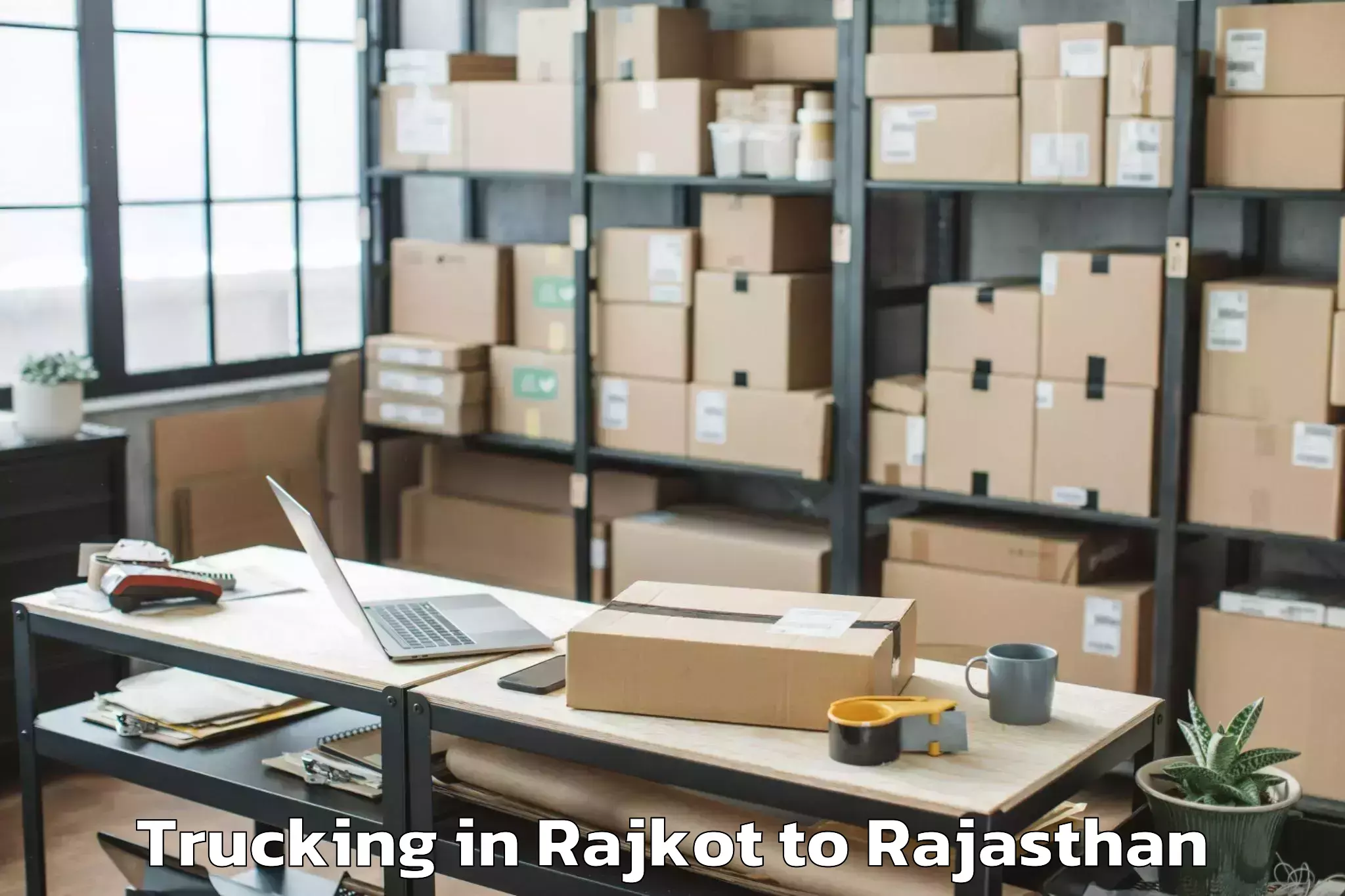 Professional Rajkot to Salumbar Trucking